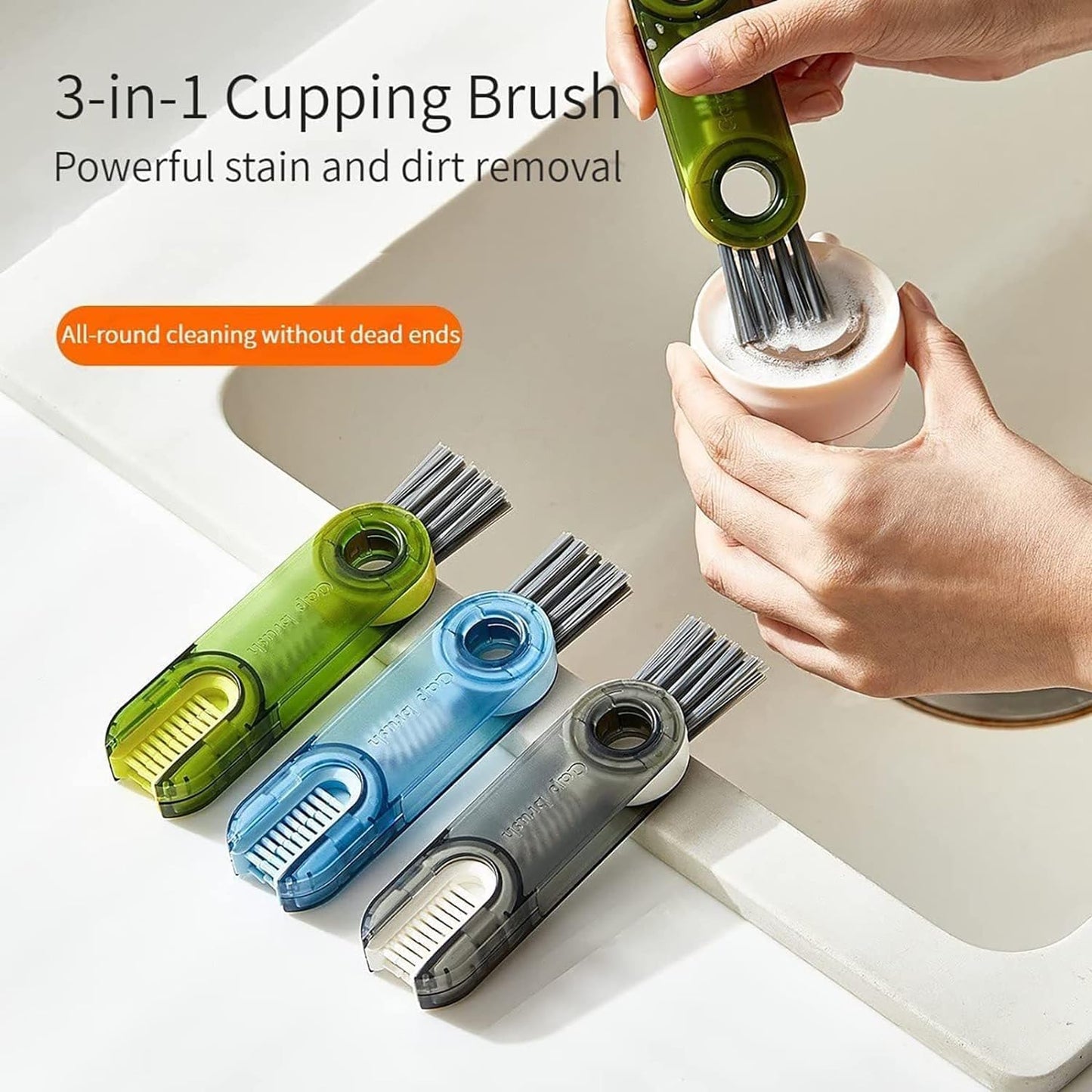 3 in 1 Bottle Cleaner - Premium Quality Guaranteed