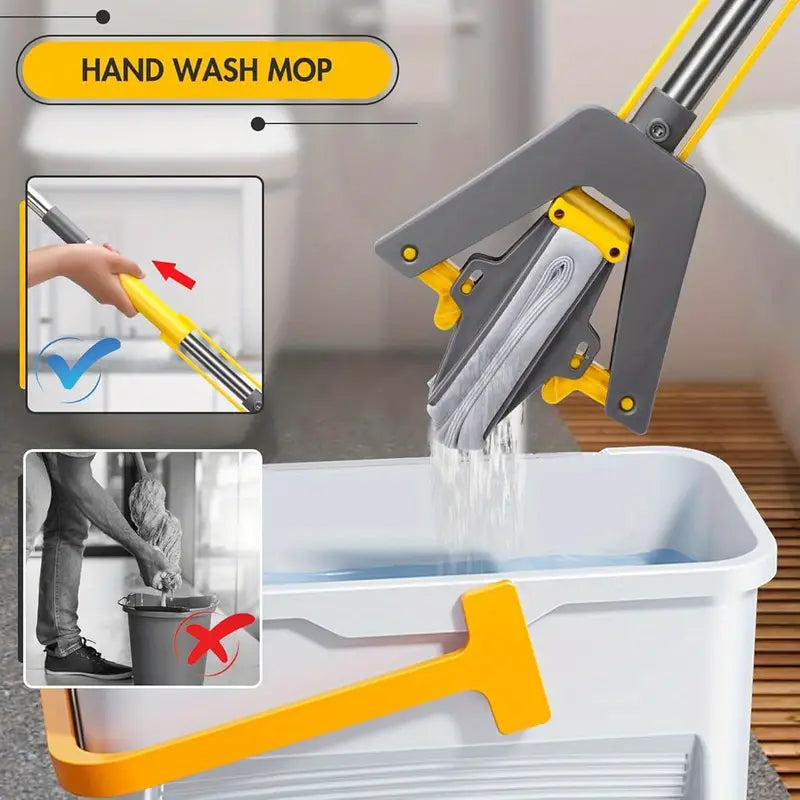 Glidex - Self Squeeze Sponge Mop - Premium Quality Guaranteed