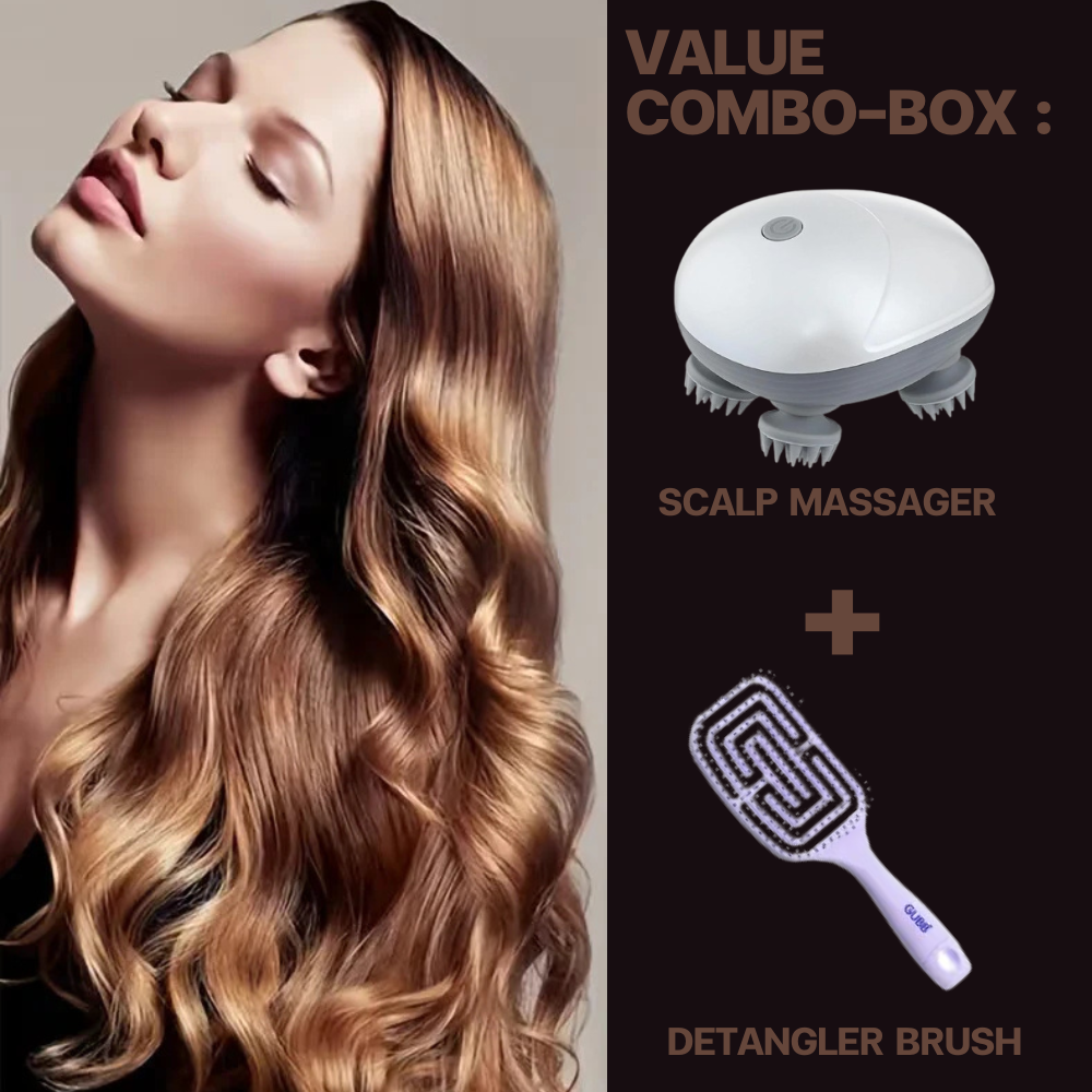 Hair Rave - Electric Scalp Massager with Red Light Therapy