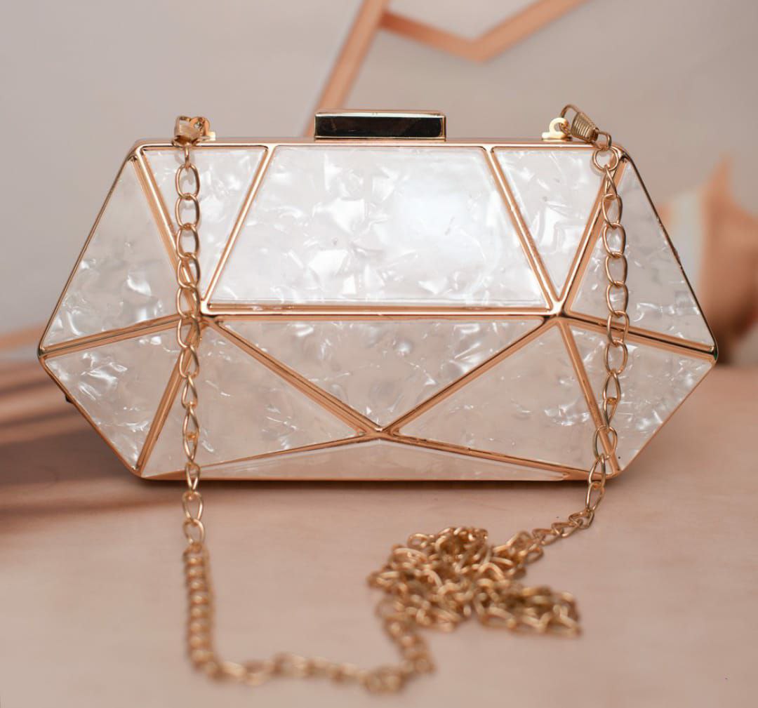Lotus Love - Marble Design Sling Bag
