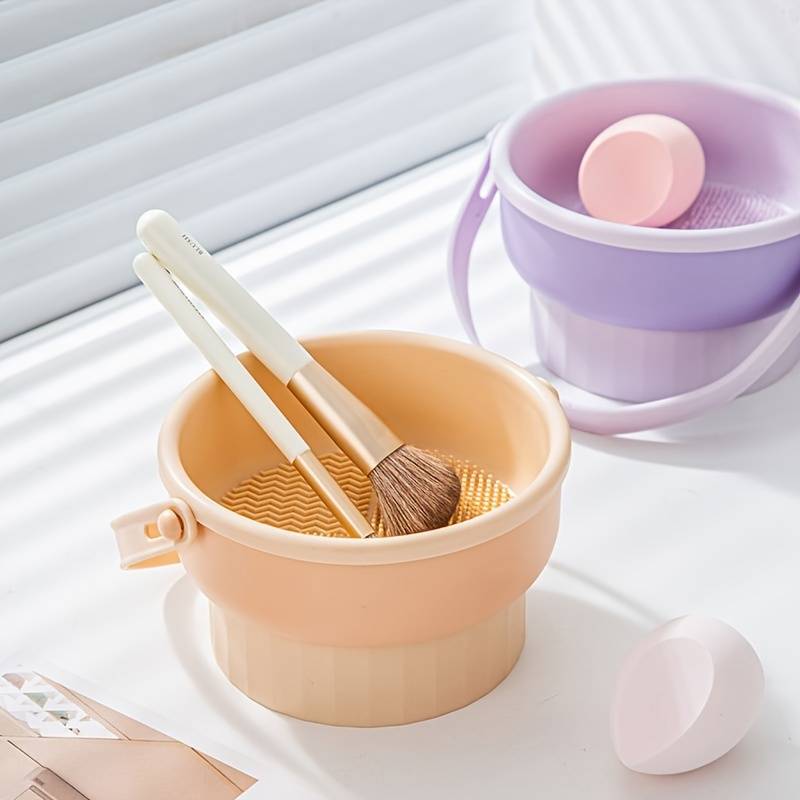 3 in 1 Silicone Makeup Brush Cleaner - Pack of 2