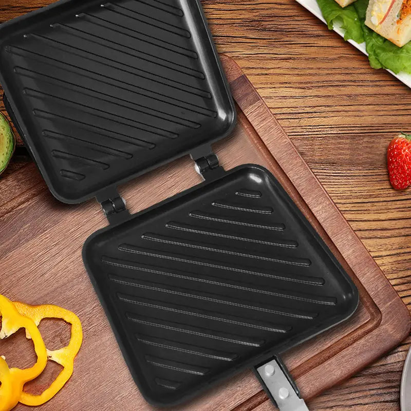 Non Stick Grill Sandwich Toaster with Handle