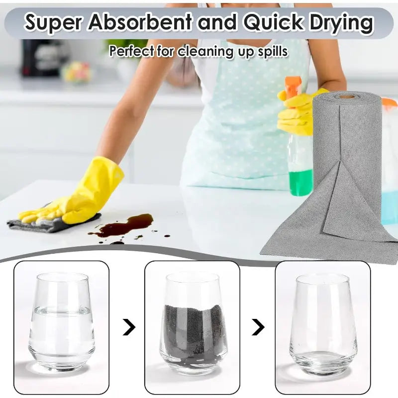 Microfibre Cleaning Cloth Roll - High Quality Guaranteed
