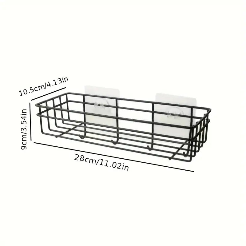 No-Drill Design Wall-Mounted Hanging Shelf