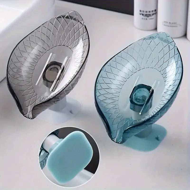 Leaf-Shaped Self-Draining Soap Dish