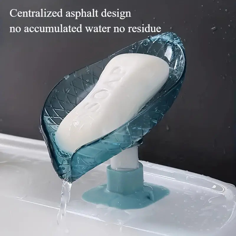 Leaf-Shaped Self-Draining Soap Dish