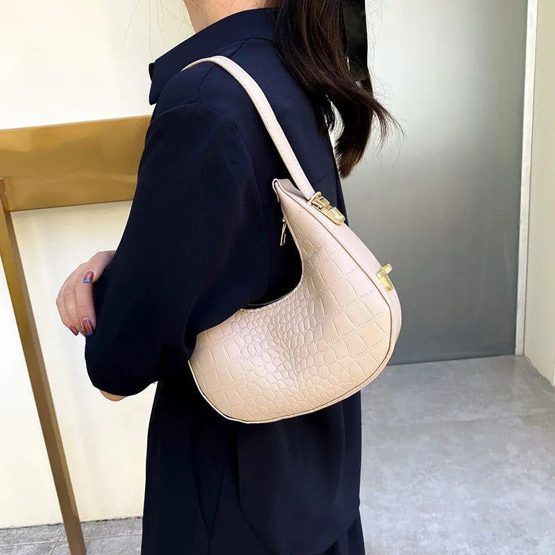 Lunar Stellar Luxury Crocodile Leather Hand Bag