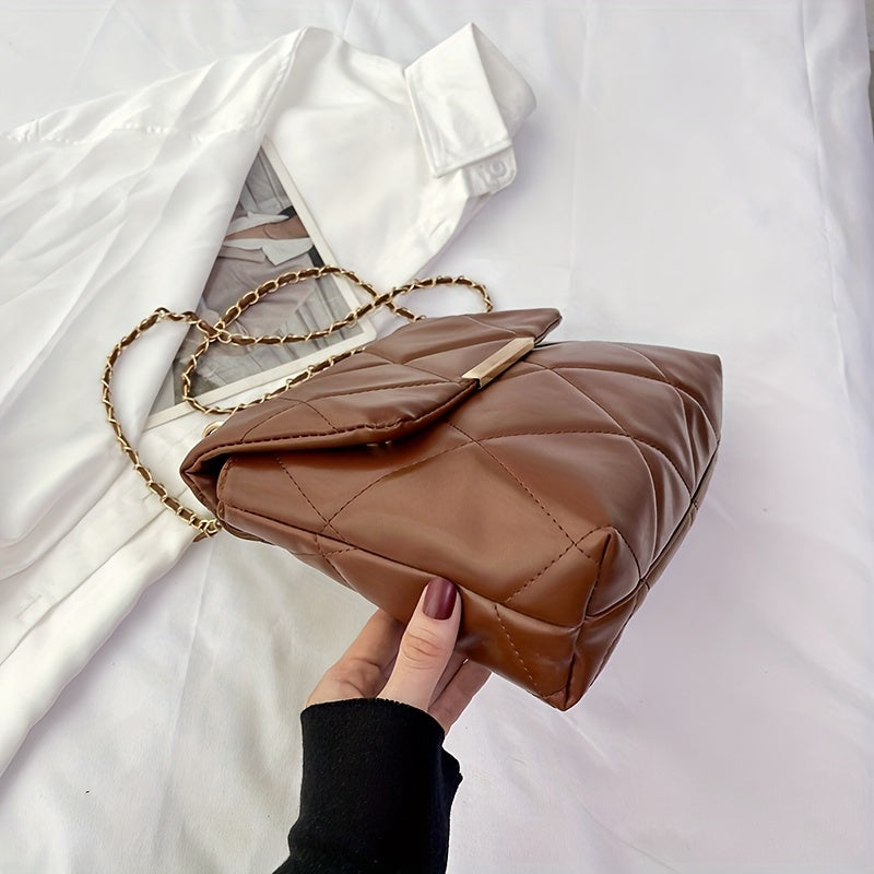 Chic Essence Quilted Leather Hand Bag