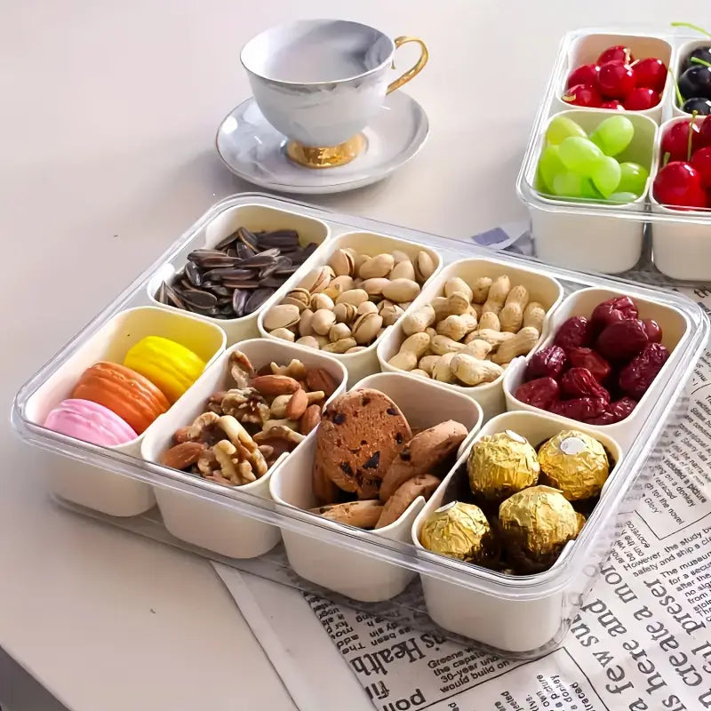 Premium 8 Compartment Storage Box with Lid