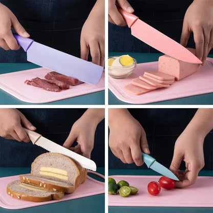 Chef Mate - 6Pc Knife, Scissors and Peeler Set