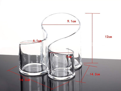 ClearGlow  - Transparent Acrylic Cosmetic Makeup Organizer