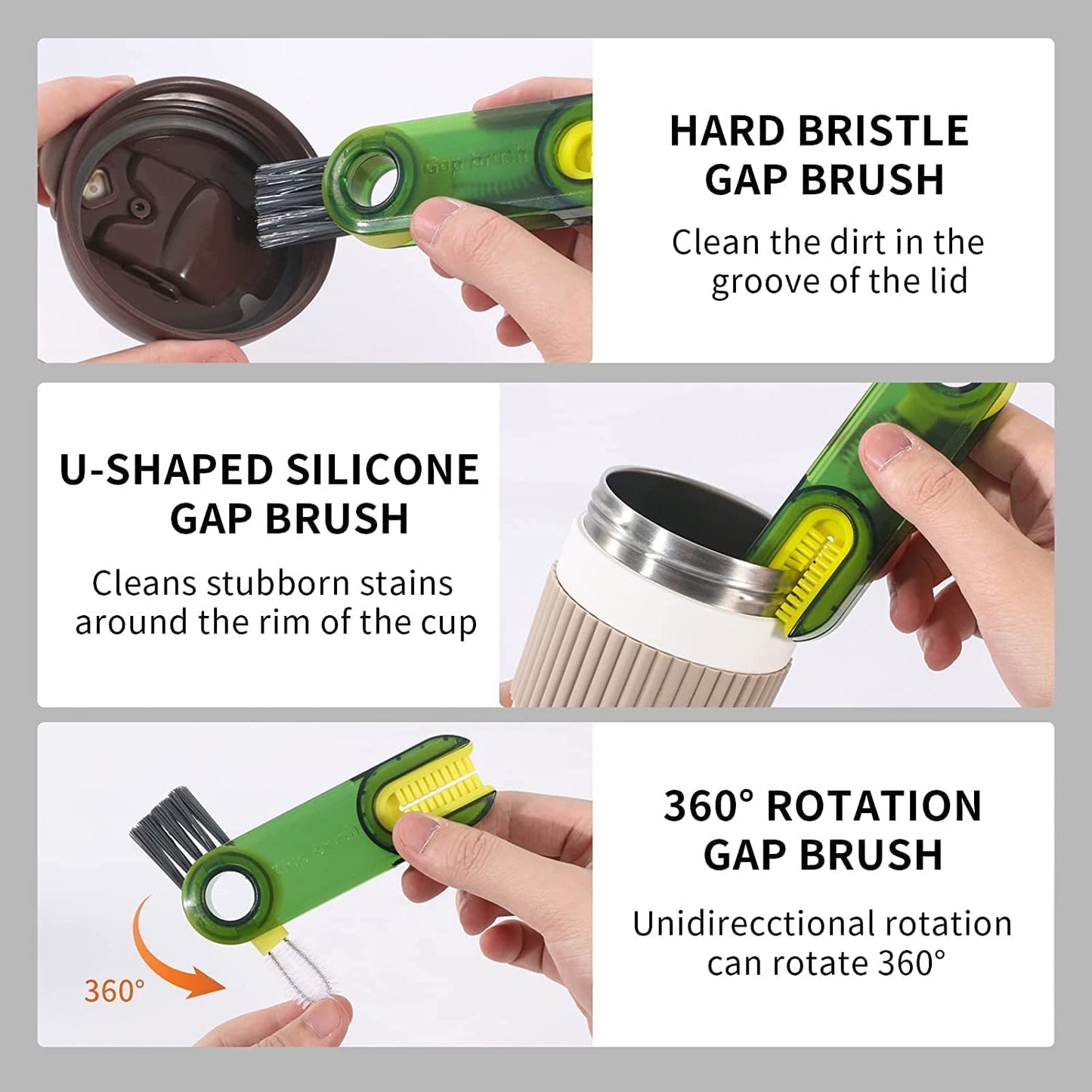 3 in 1 Bottle Cleaner - Premium Quality Guaranteed