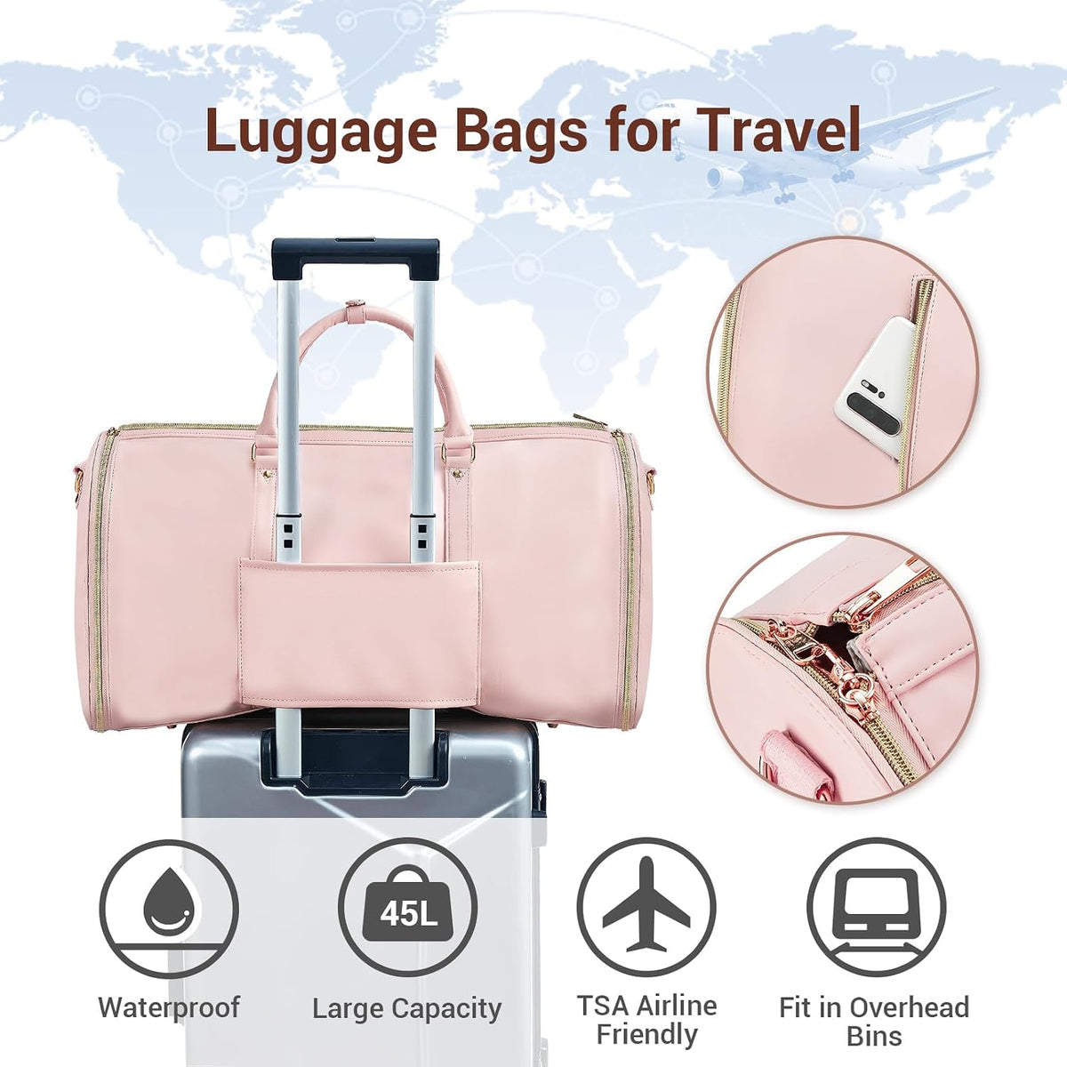 Foldable Travel Duffle Bag – Large Capacity & Stylish