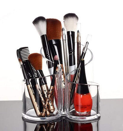 ClearGlow  - Transparent Acrylic Cosmetic Makeup Organizer