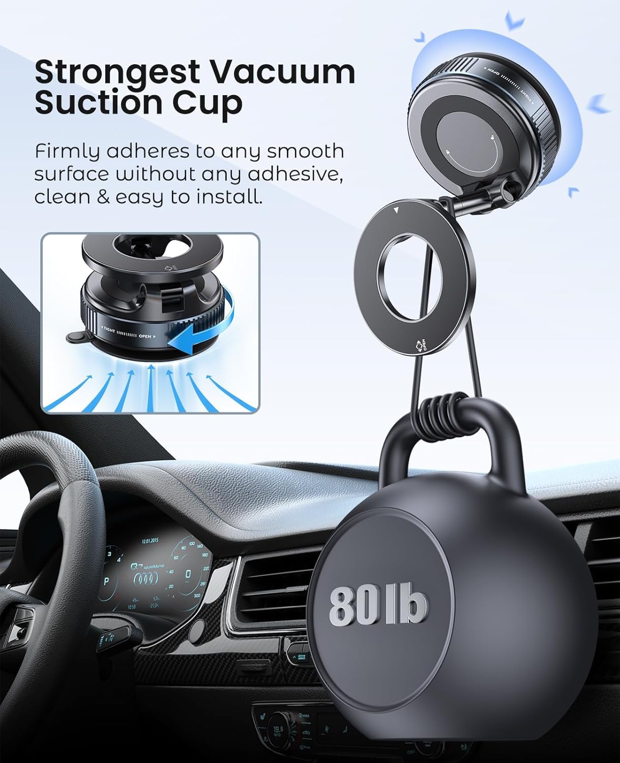 Vacuum Car Phone Holder - Premium Quality Guaranteed