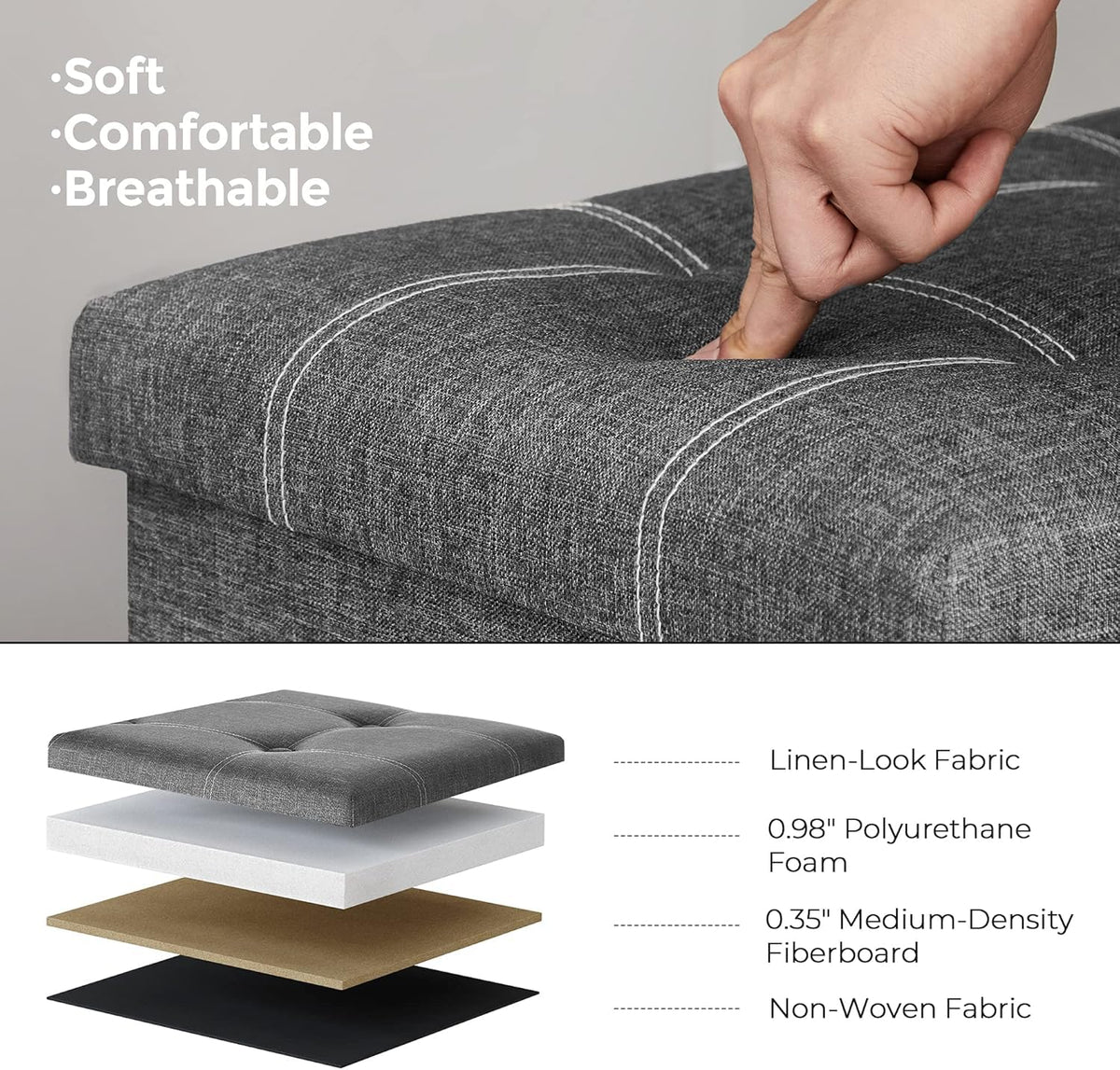 Luxury Foldable Storage Sofa