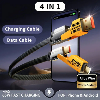 4 in 1 Multi Device Data Cable & Free Mobile Stand