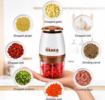 One-Touch Electric Vegetable Chopper - Premium Quality Guaranteed