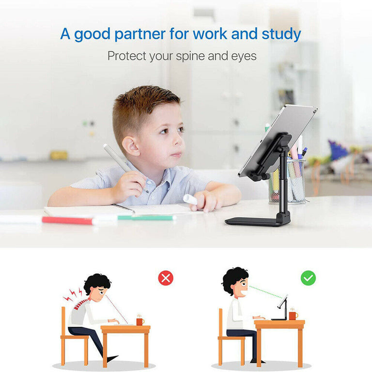 FlexiStand Pro™ - Portable and Height Adjustable Mobile & Tablet Stand