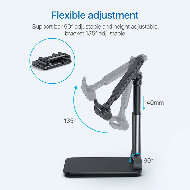 FlexiStand Pro™ - Portable and Height Adjustable Mobile & Tablet Stand