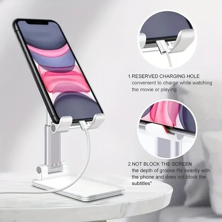 FlexiStand Pro™ - Portable and Height Adjustable Mobile & Tablet Stand