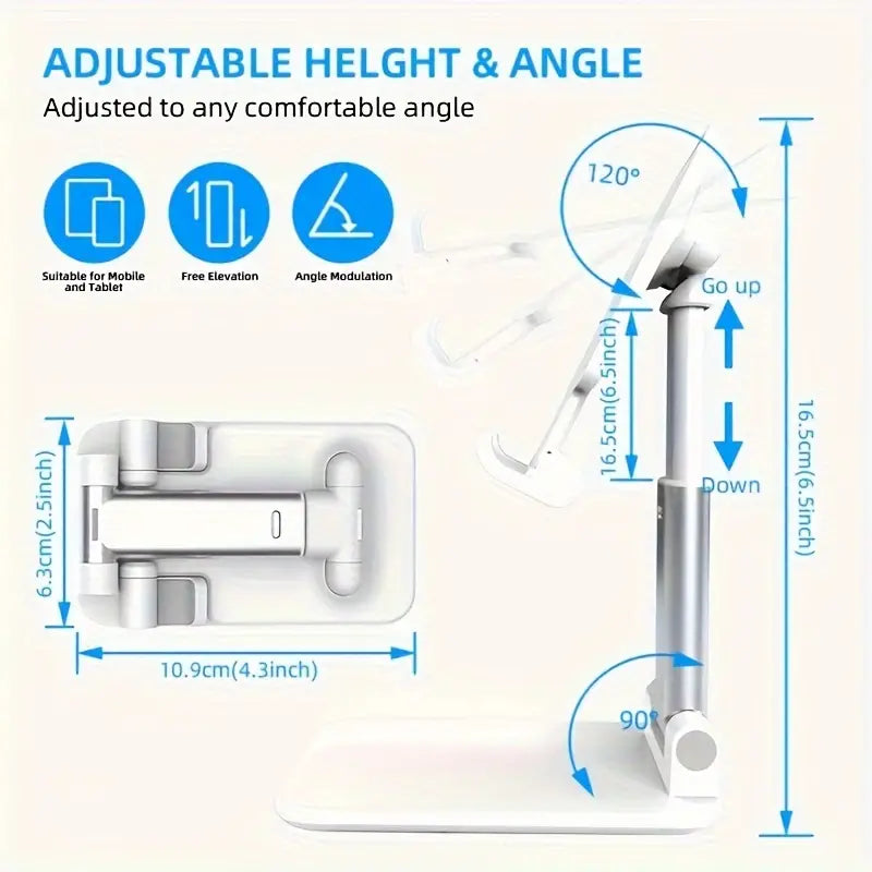 FlexiStand Pro™ - Portable and Height Adjustable Mobile & Tablet Stand