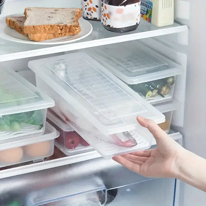 Fridge Organizer Box with Drain Plate (Premium Quality)