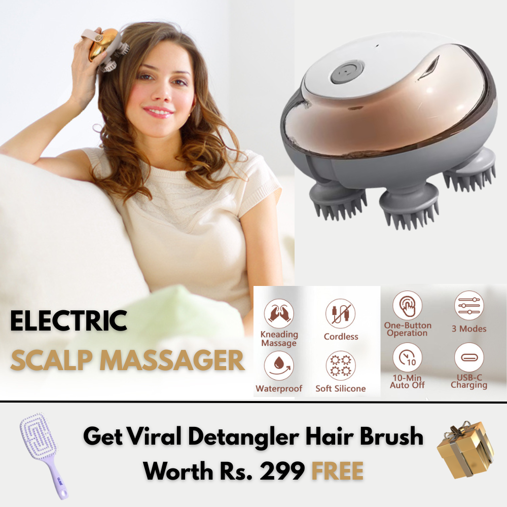 Hair Rave - Electric Scalp Massager with Red Light Therapy