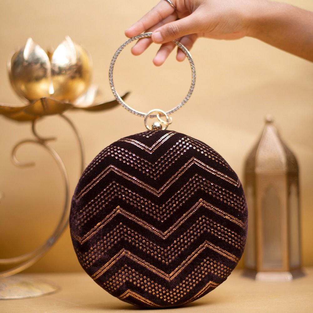 Royal Raj - Round Premium Sling and Clutch bag