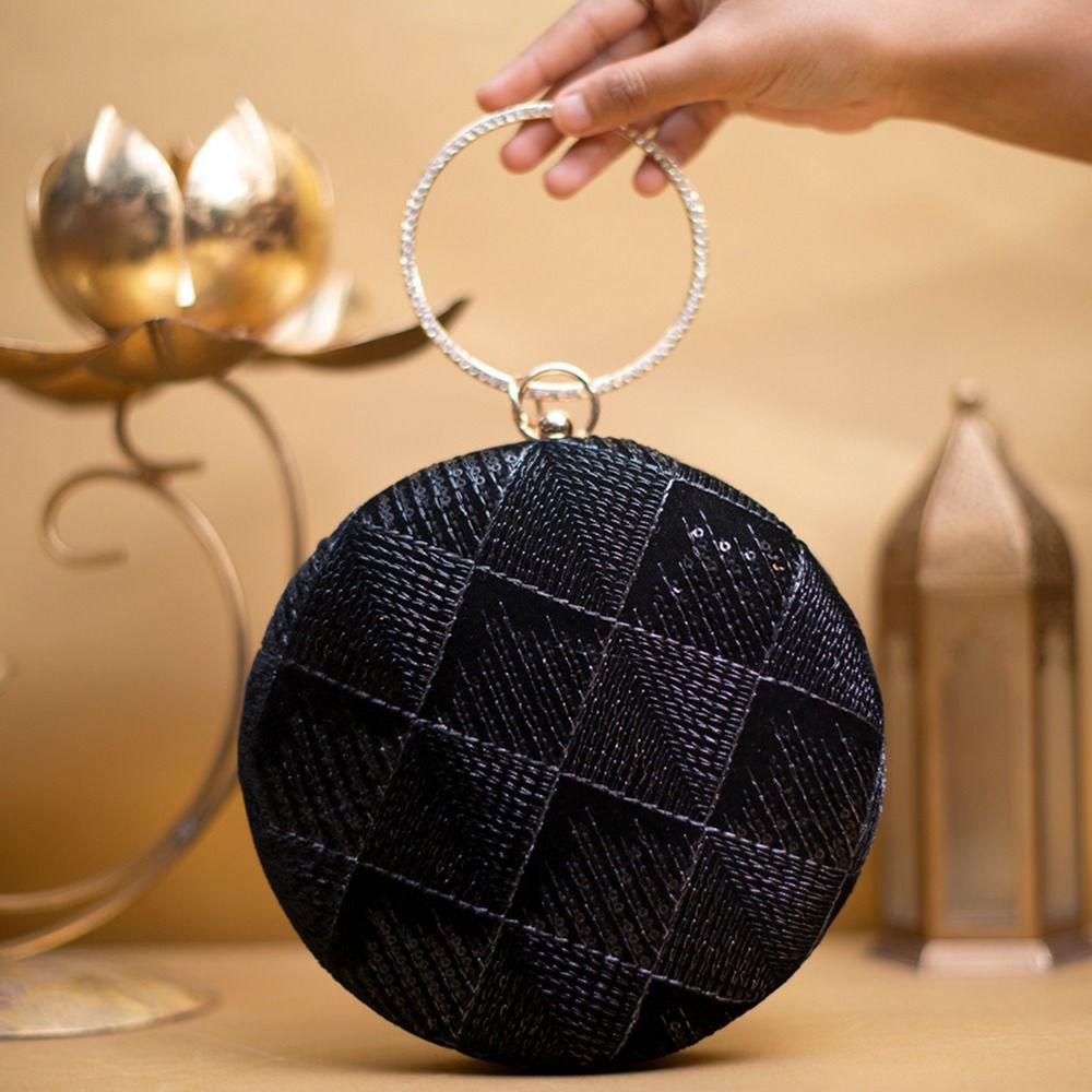 Royal Raj - Round Premium Sling and Clutch bag