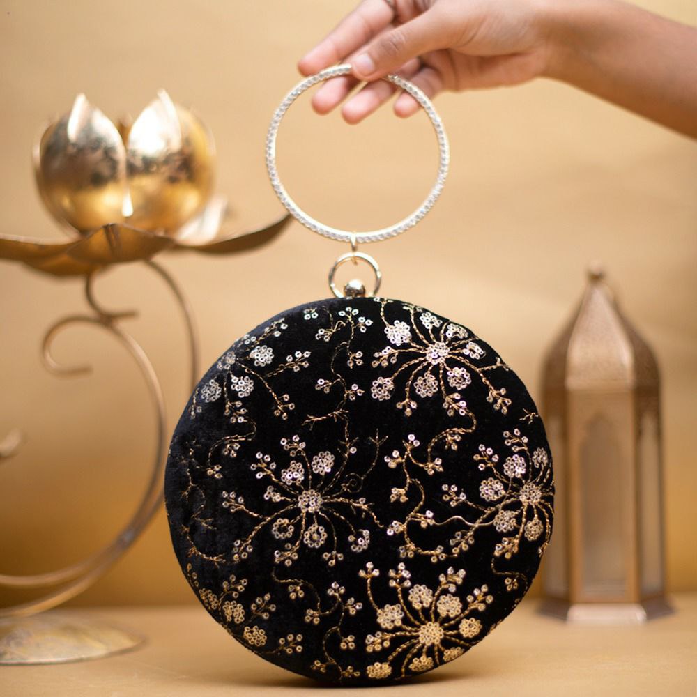 Royal Raj - Round Premium Sling and Clutch bag
