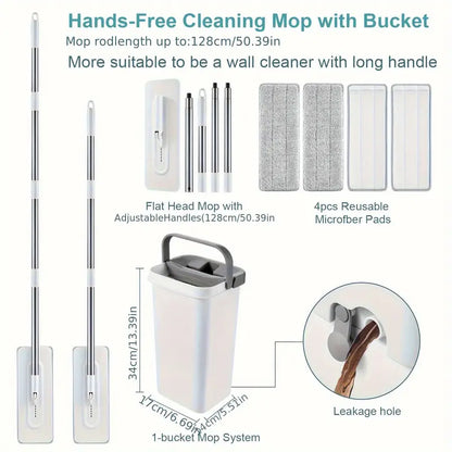 Joymop - Microfibre Mop with Self Clean Bucket