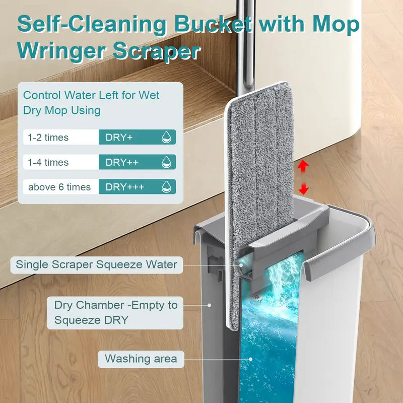 Joymop - Microfibre Mop with Self Clean Bucket