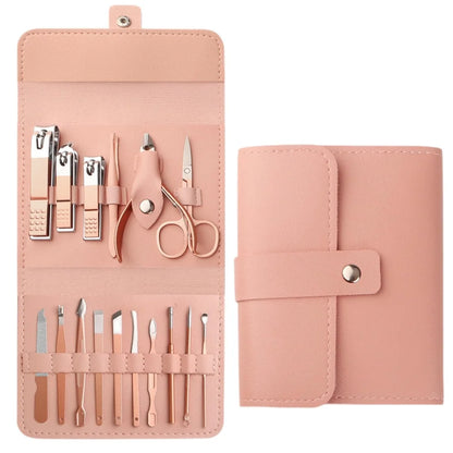 16 in 1 Manicure & Nail Care Set with Leather Case