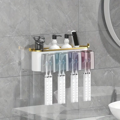 Toothbrush Holder with Shelf - Premium Quality Guaranteed
