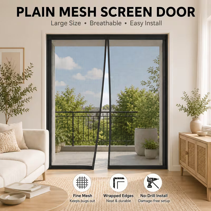 Auto-Closing Magnetic Mosquito Net - For All Door Types