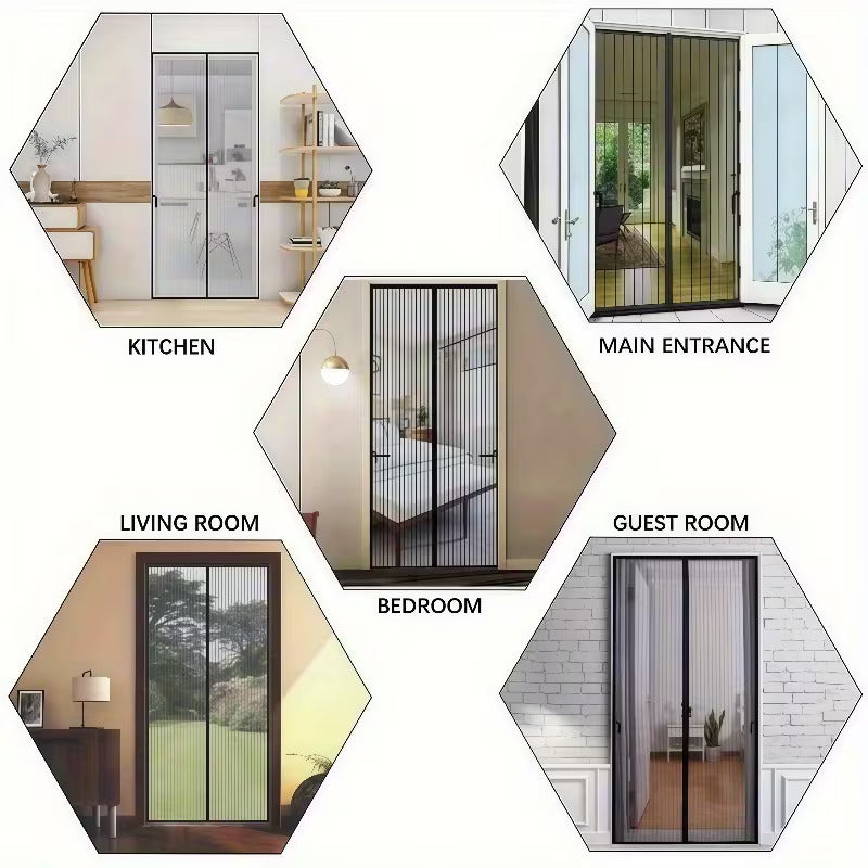 Auto-Closing Magnetic Mosquito Net - For All Door Types