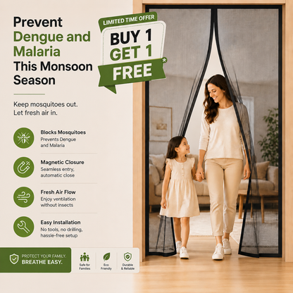 Magnetic Mosquito Net for Door - Premium Quality