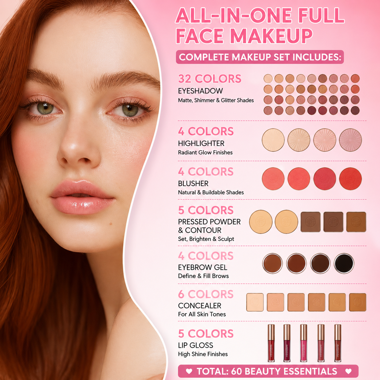 7-in-1 Premium Makeup Book — Your Complete Beauty Collection ✨