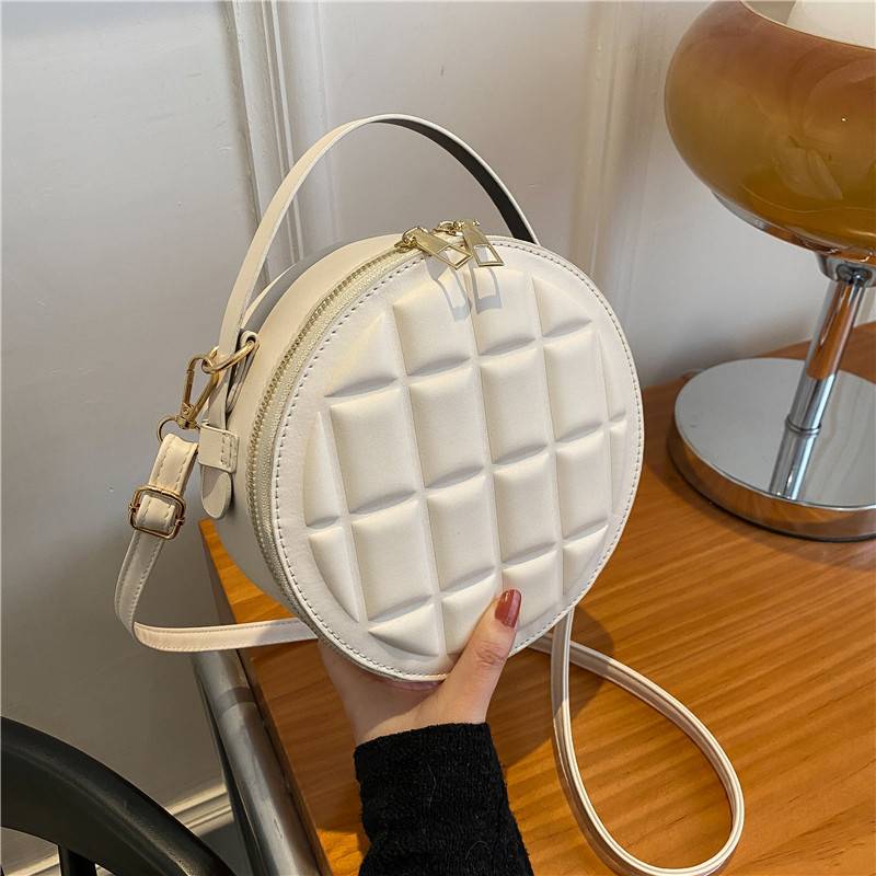 Divine Stitch - Leather Round Sling bag