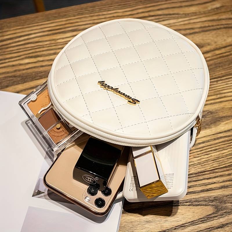 Urban Aura - Quilted Stylish Round Sling Bag