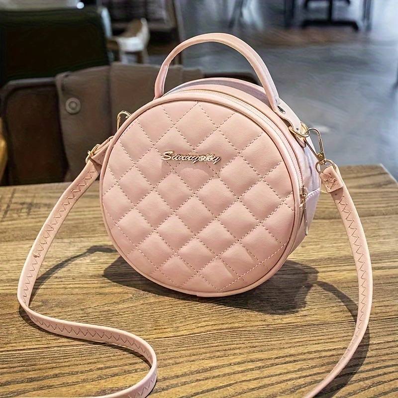 Urban Aura - Quilted Stylish Round Sling Bag