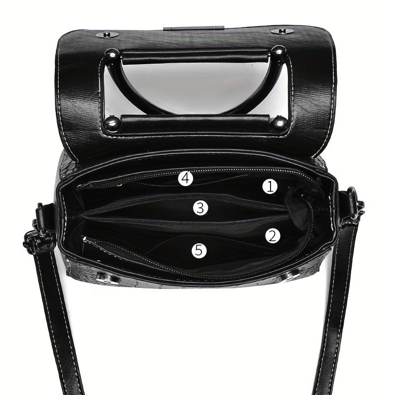Elite Bask - Luxury Crocodile Leather Sling Bag