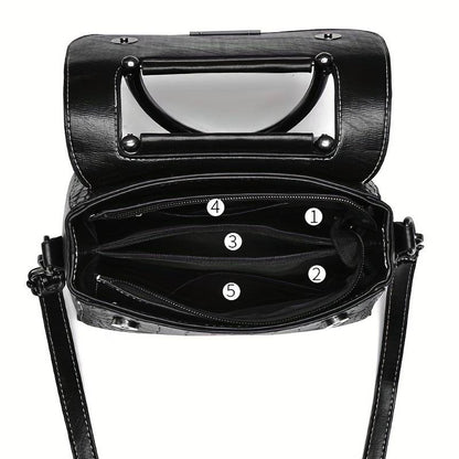 Elite Bask - Luxury Crocodile Leather Sling Bag