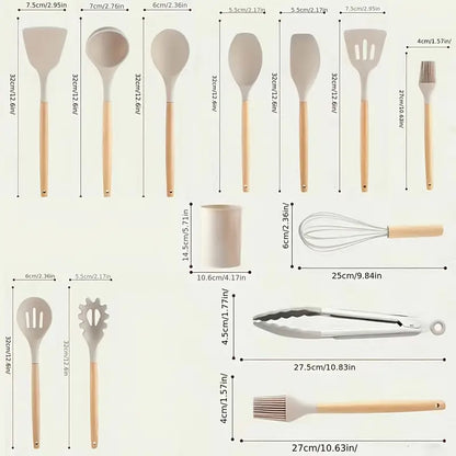 Silicone Spatula - 12 Pc Set