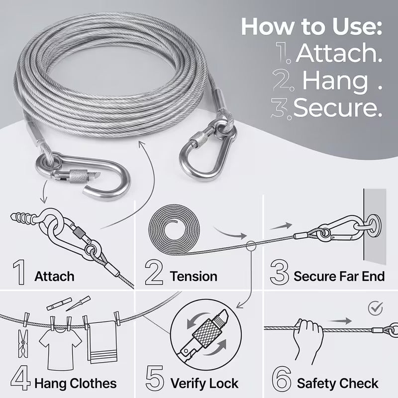 Stainless Steel Cloth Hanging Wire