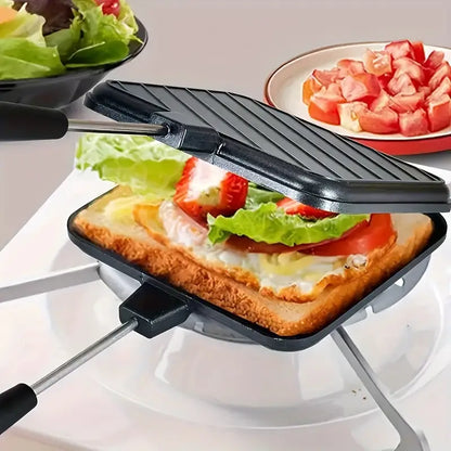 Non Stick Grill Sandwich Toaster with Handle