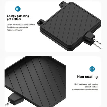 Non Stick Grill Sandwich Toaster with Handle