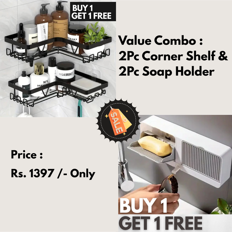 Trendy 2 in 1 Soap Holder - Premium Quality Guaranteed