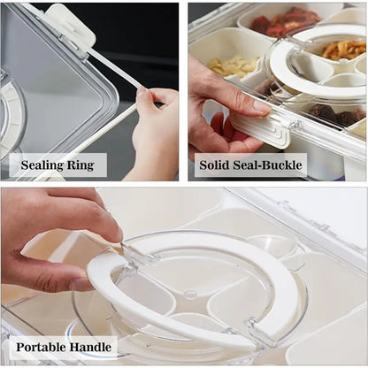 Premium 8 Compartment Storage Box with Lid